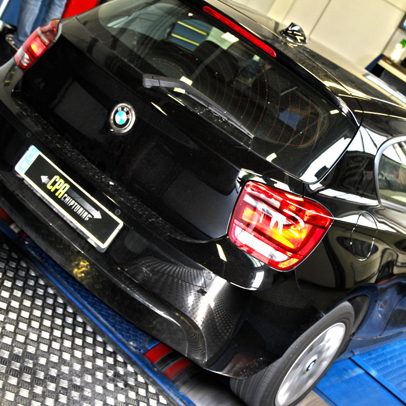 El BMW 120d en el banco de pruebas con PowerBox Leer mas
